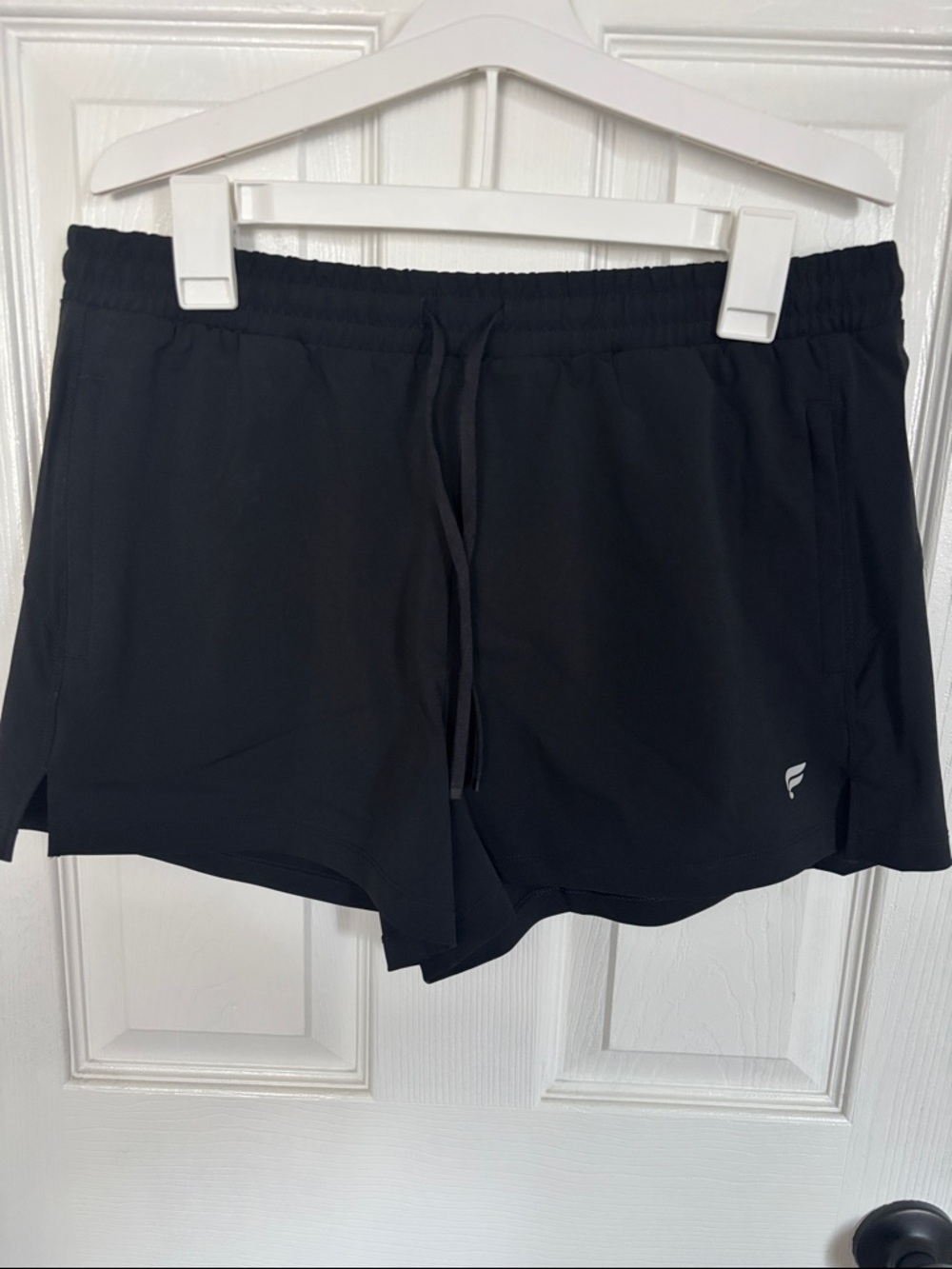 Fabletics Black Athletic Shorts with Drawstring